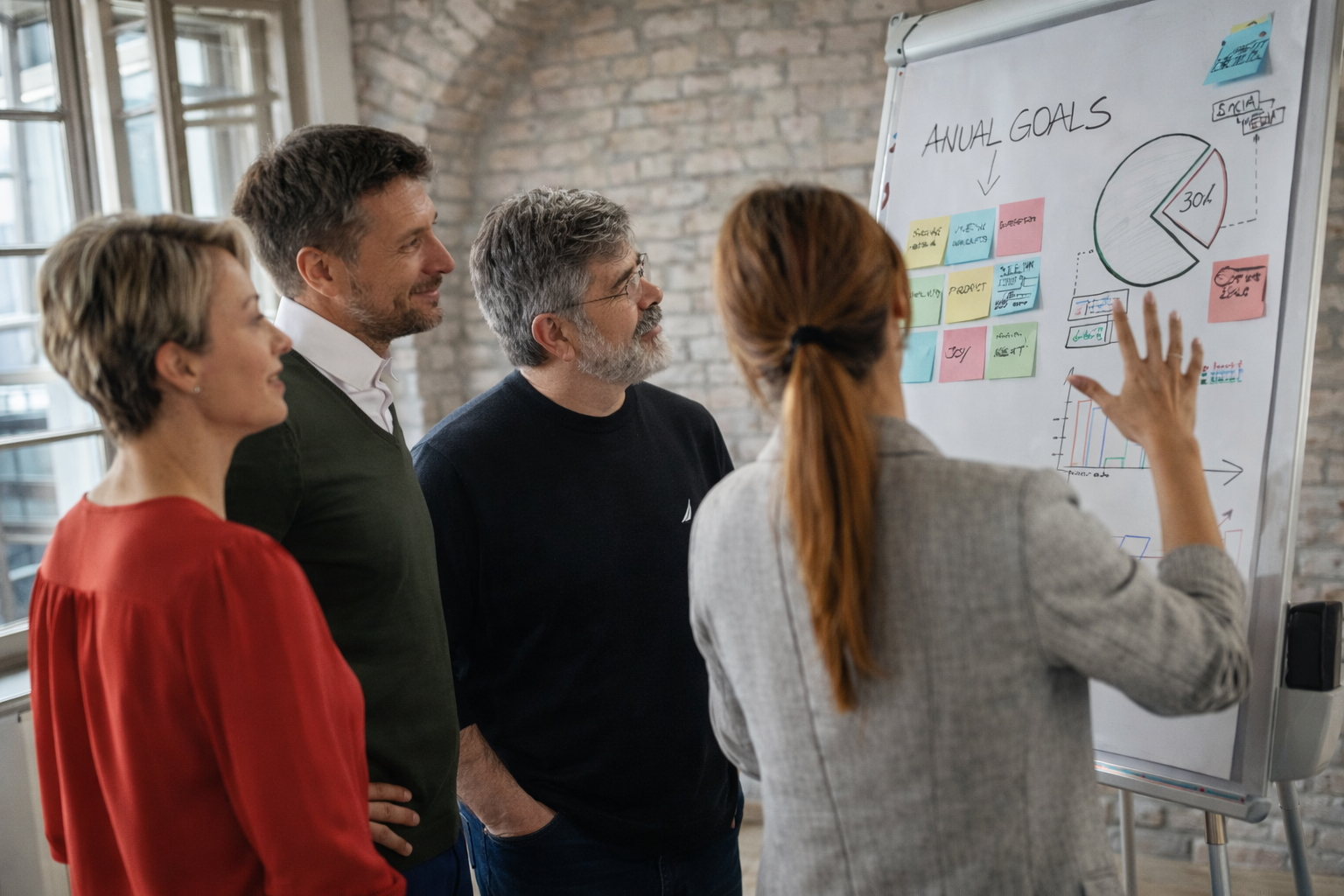 Sesion de consultoria estrategica en equipo